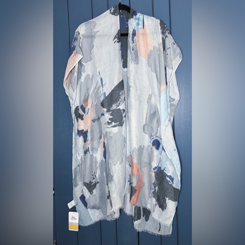 New Bon Voyage Pastel Blotch Sheer Kimono Top One Size Boho Fairy Core Festival